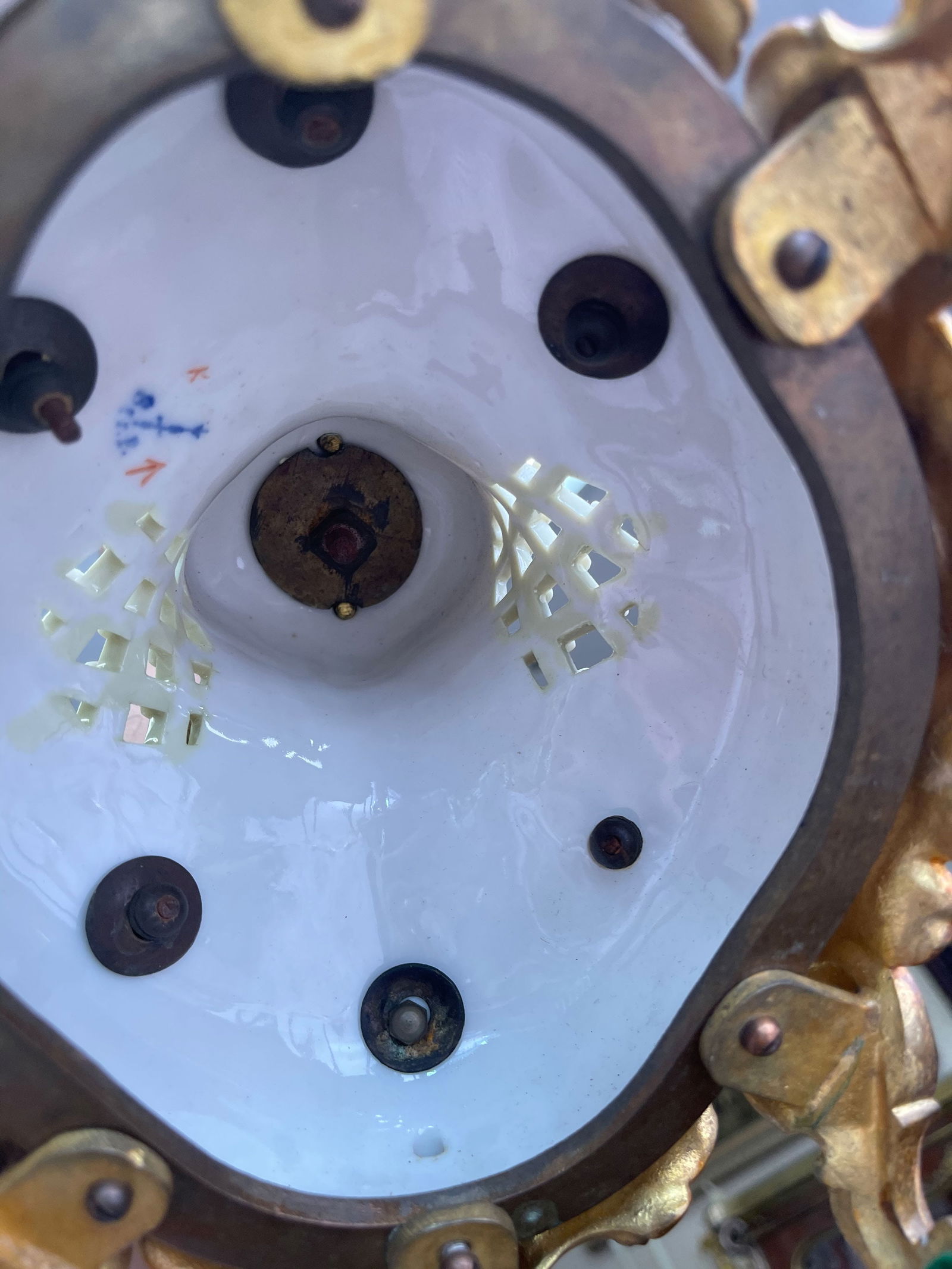 19th C. Ormolu Mounted Berlin KPM Porcelain Clock Set - 7