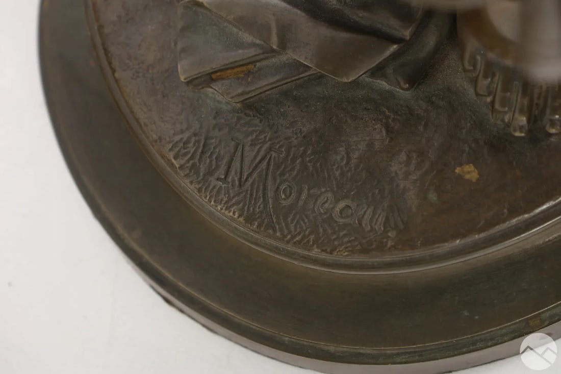 Mathurin Moreau Eurydice & Orpheus Bronze Statue - 5