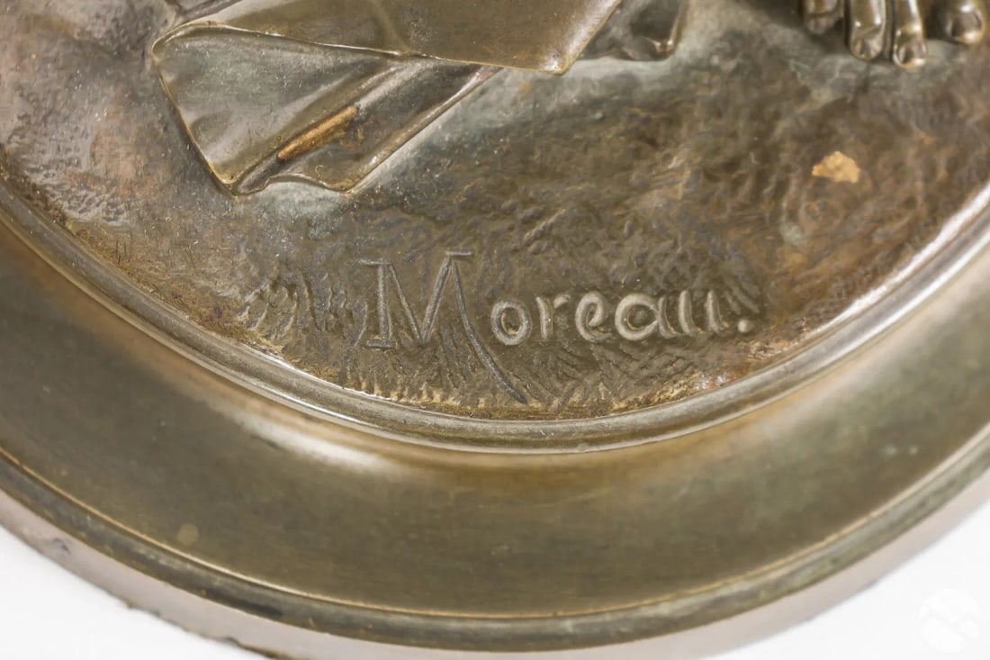 Mathurin Moreau Eurydice & Orpheus Bronze Statue - 6