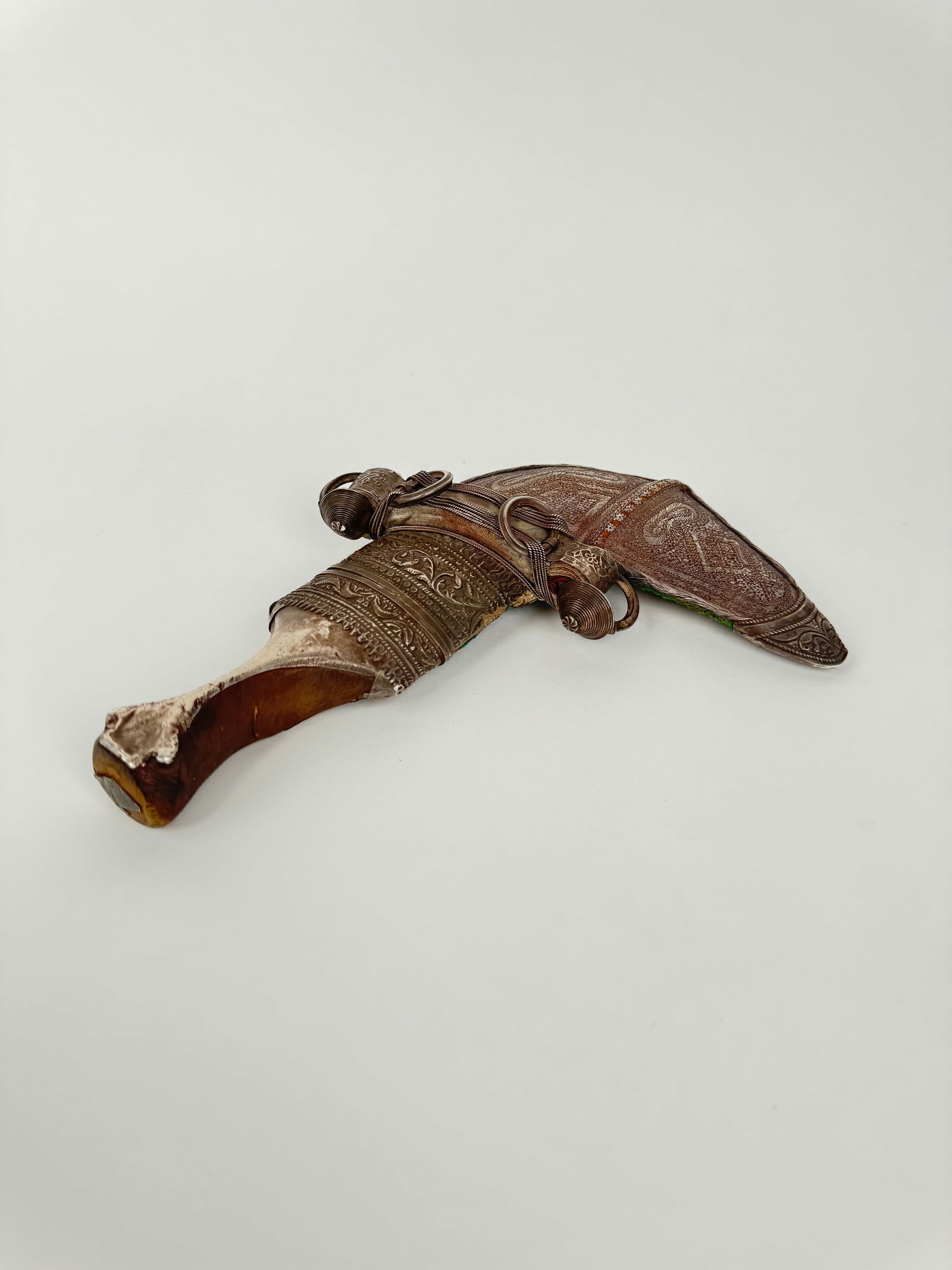 19th Century Arabian Hand Made Mesh Silver Dagger (1 of 10)