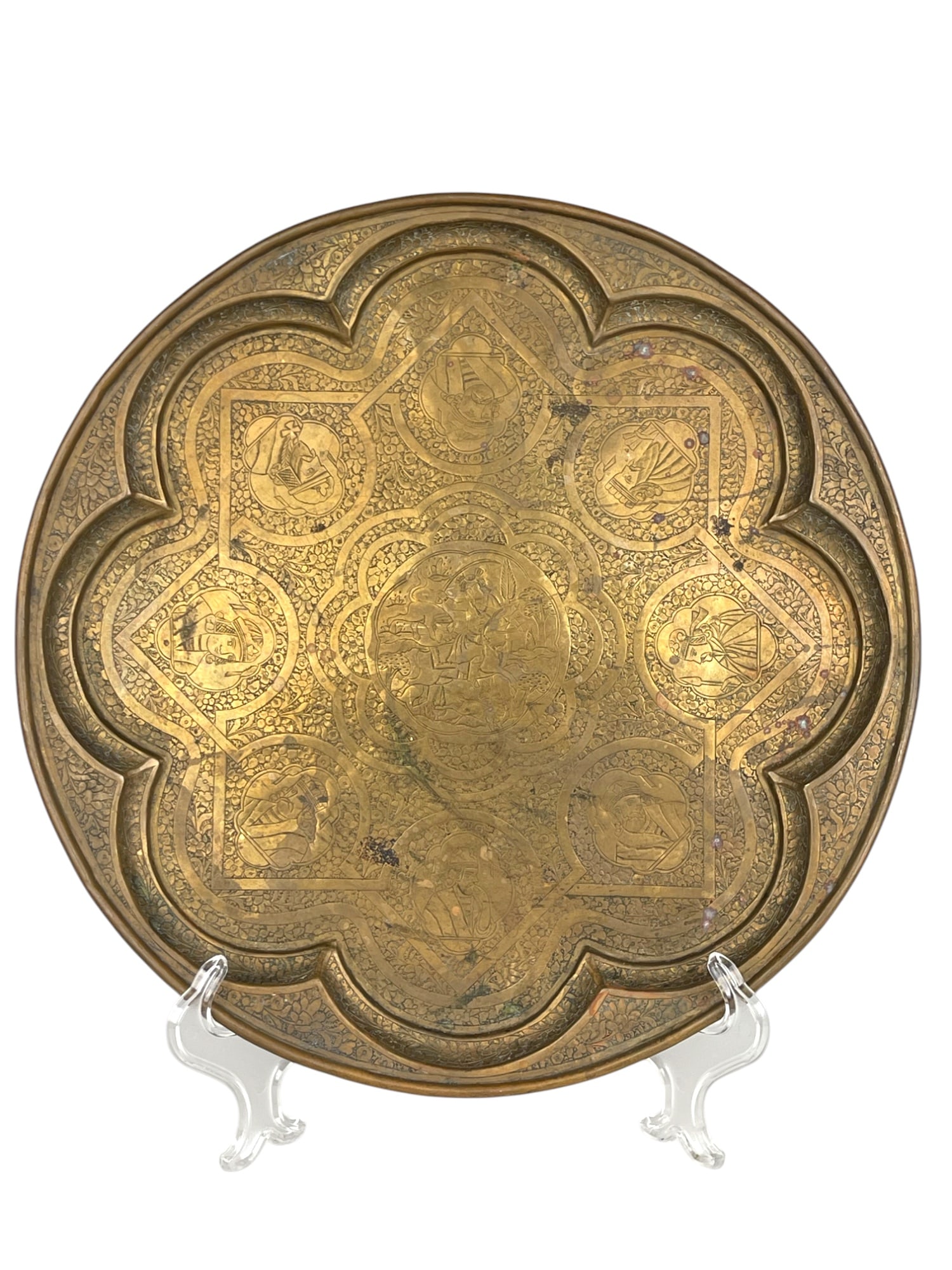 A Middle Eastern Handmade Brass Tray (1 of 8)