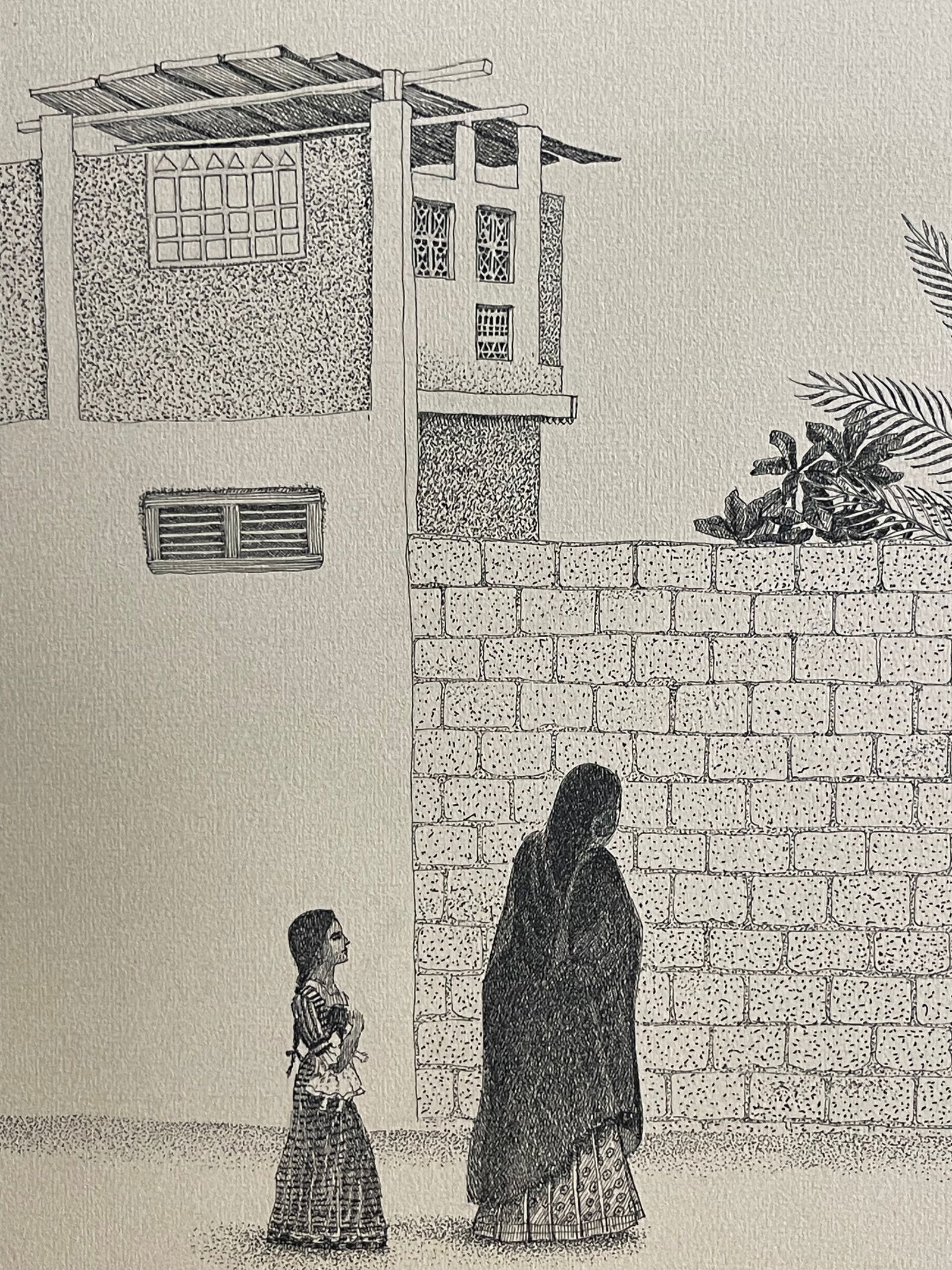 A Lithograph Print on Paper By V. Nath - 2