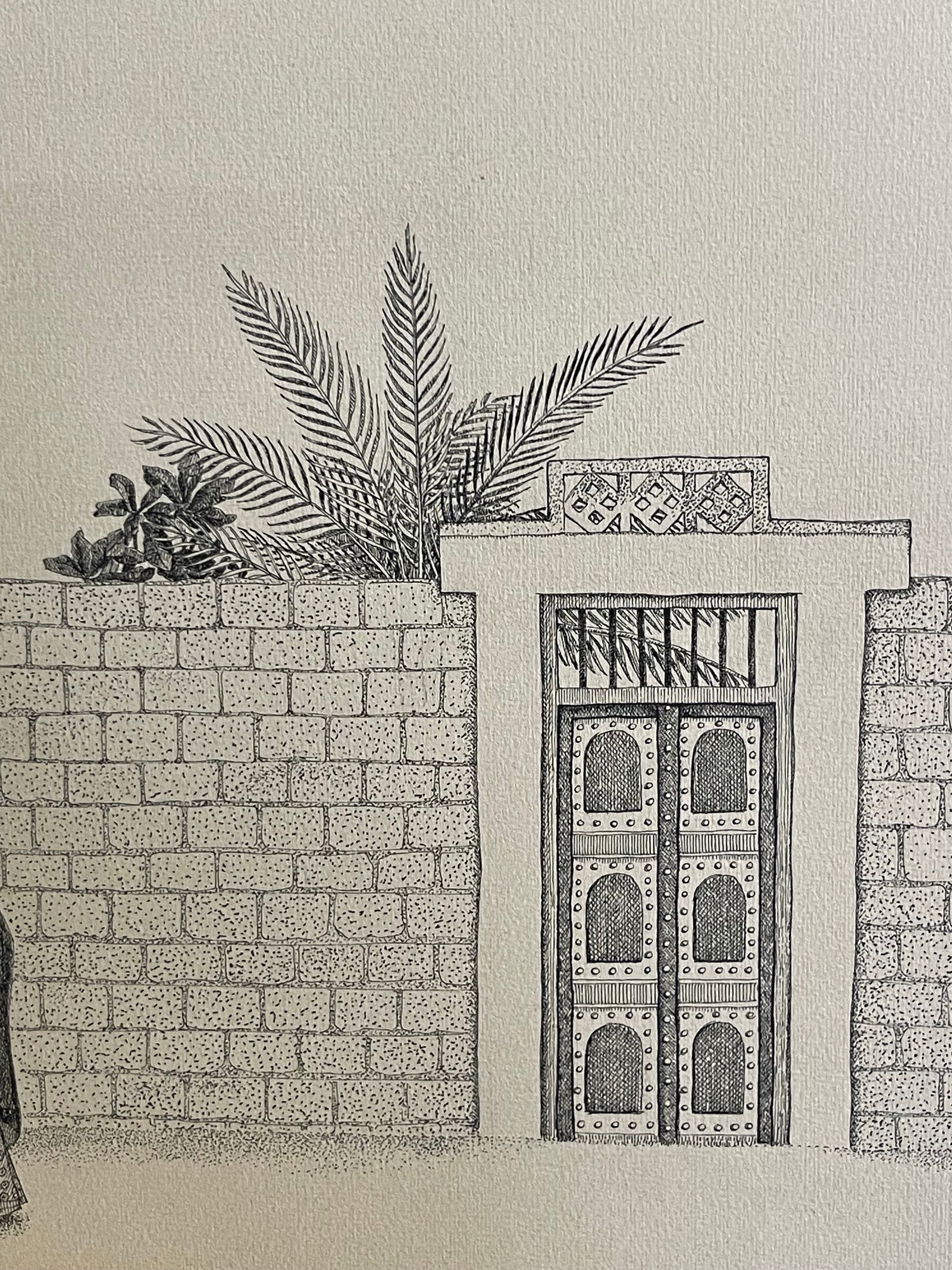 A Lithograph Print on Paper By V. Nath - 4