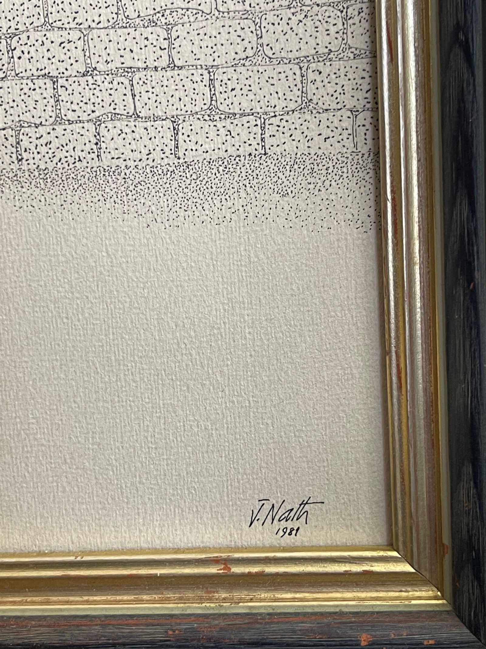 A Lithograph Print on Paper By V. Nath - 9