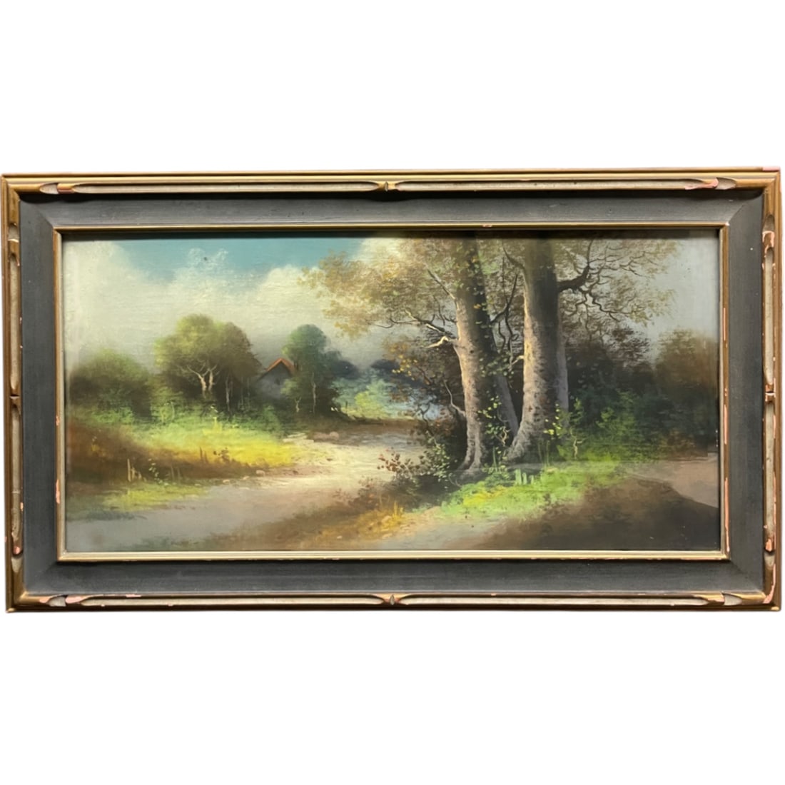 Jeremiah Goodman (American 1922-2017): Jeremiah Goodman (American 1922-1917). Pastel on paper. Frame: 18-1/2” x 33”