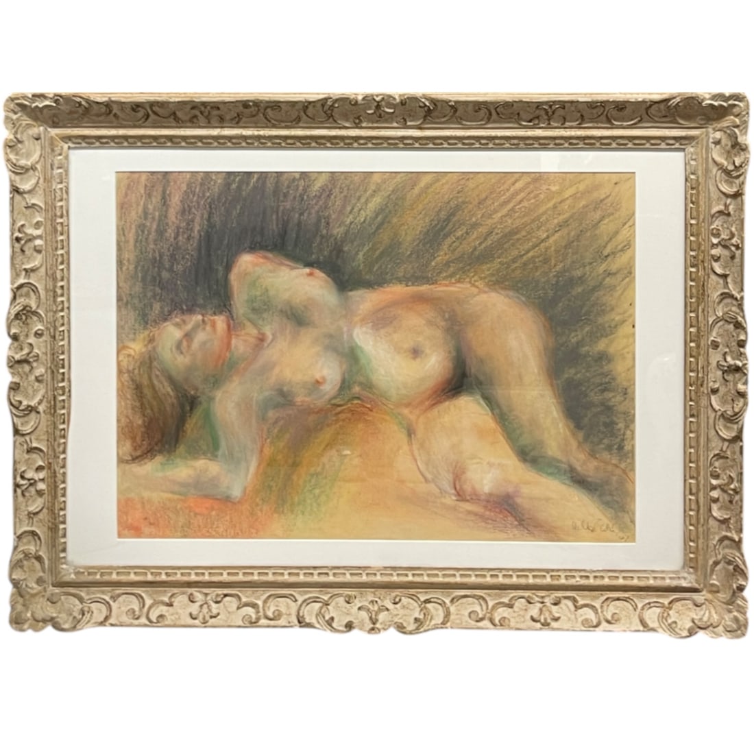 Margaret Badell (American, 1924-2016): Margaret Badell (American, 1924-2016). Frame: 34” x 27”