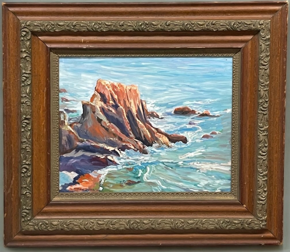 Jan Domela, (American 1894-1973): Jan Domela, (American 1894-1973). Oil On Canvas Painting of A Ocean View. 31-3/4” x 28”