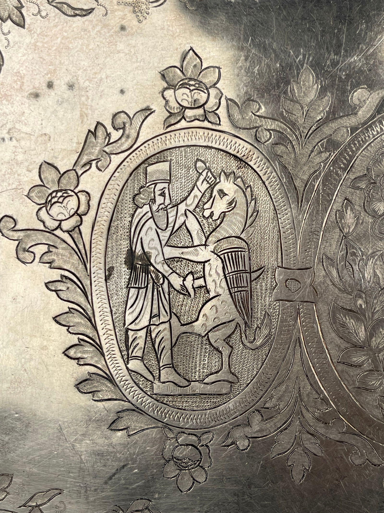 A Persian 84 Silver Tray - 5