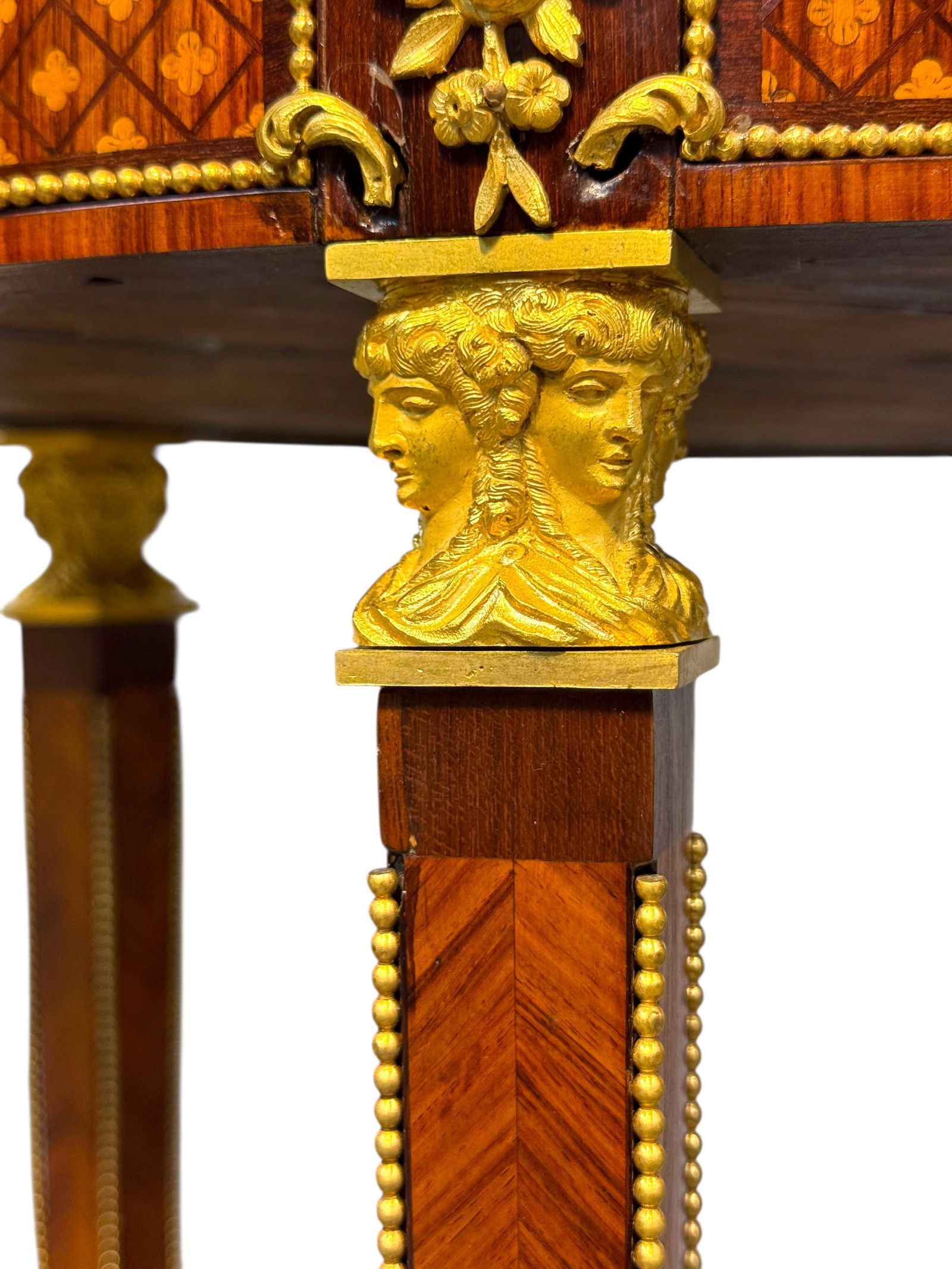 An Exceptional Ormolu & Porcelain mounted table by Maison Millet - 9