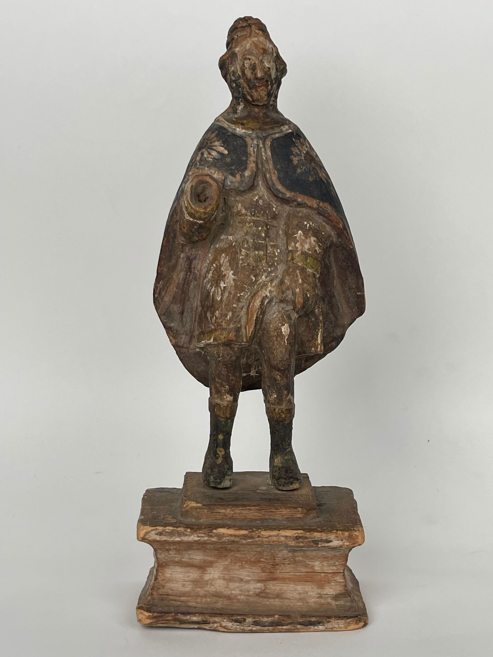 A 17th Century Italian Carved Wood Sculpture Of Saint Roque. Dated: 1675 (1 of 7)