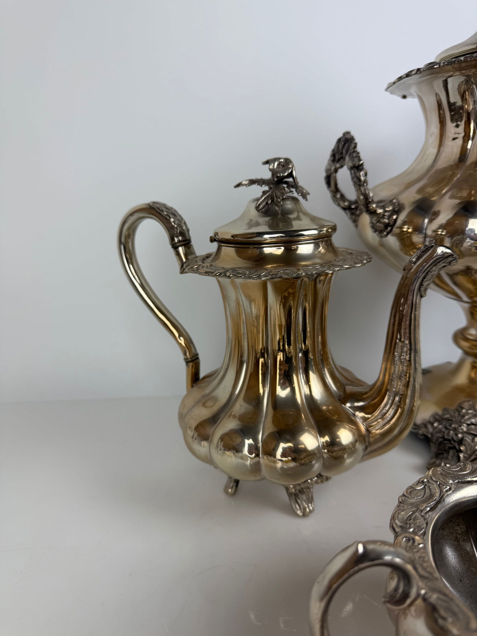 19th Century Silver Plated Tea Set - 6