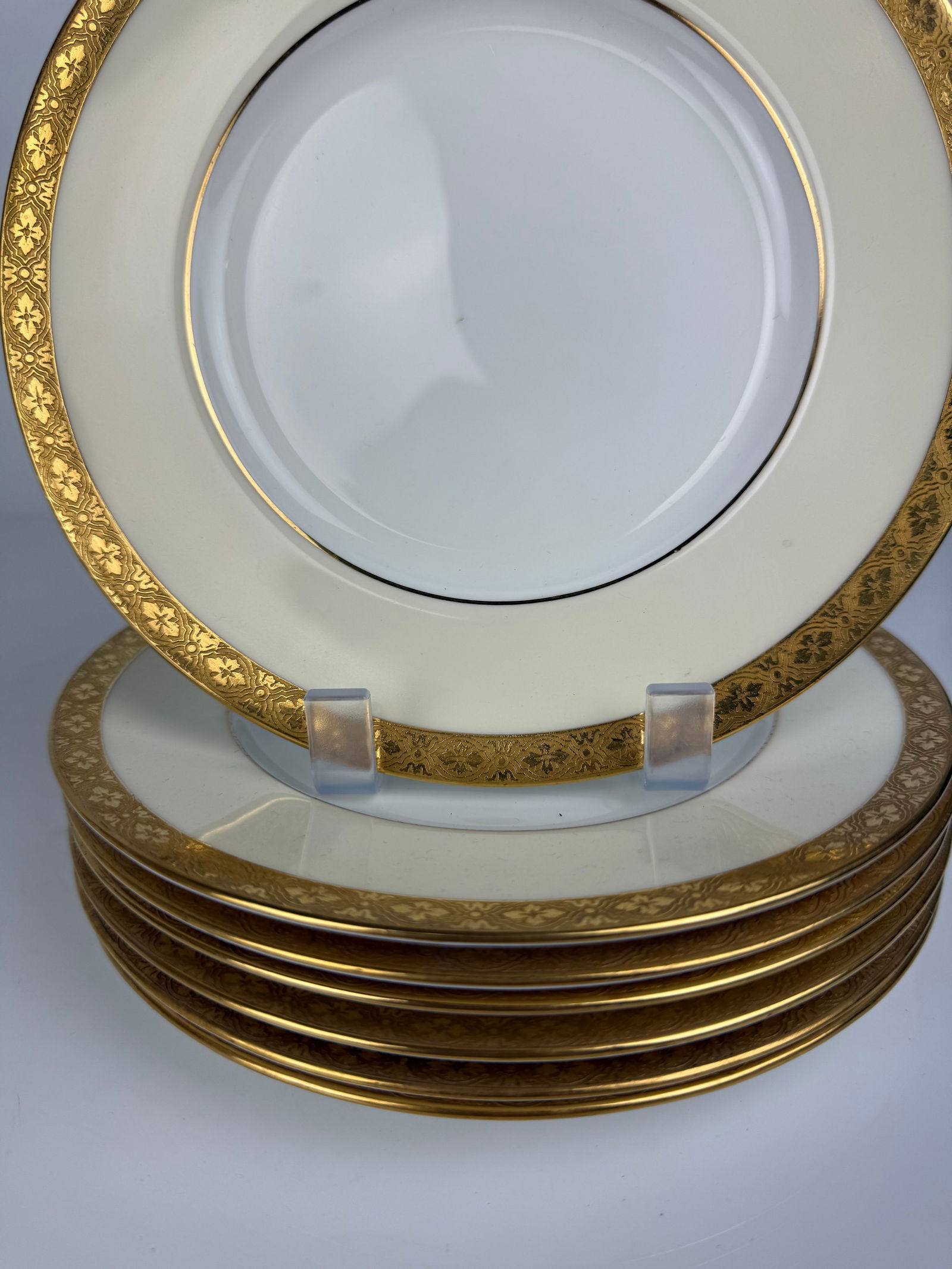 Tiffany & Co. Gilded Serving Plates By Minton - 3