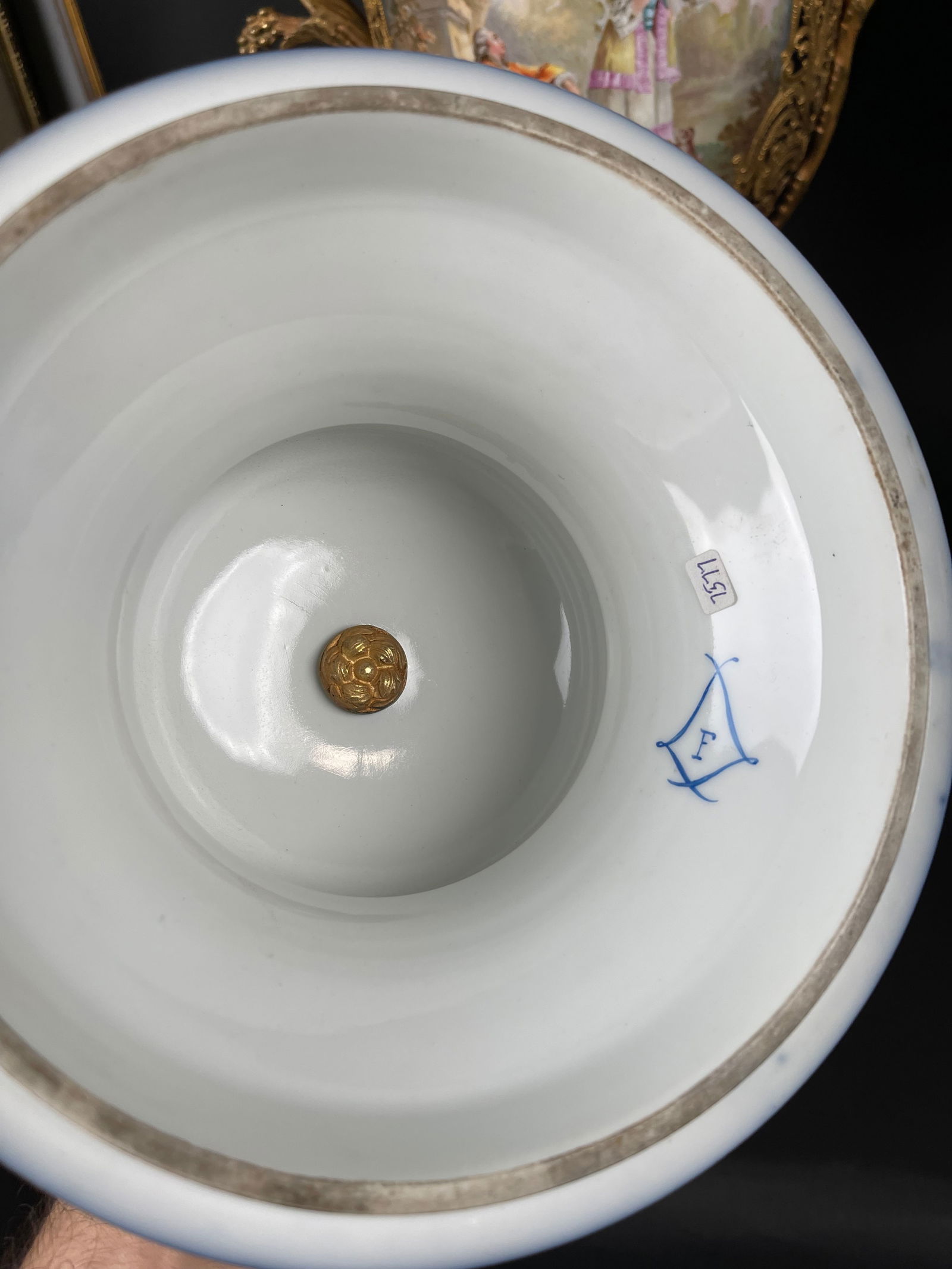 19th Century Pair Of French Ormolu Sevres Porcelain Urns - 8