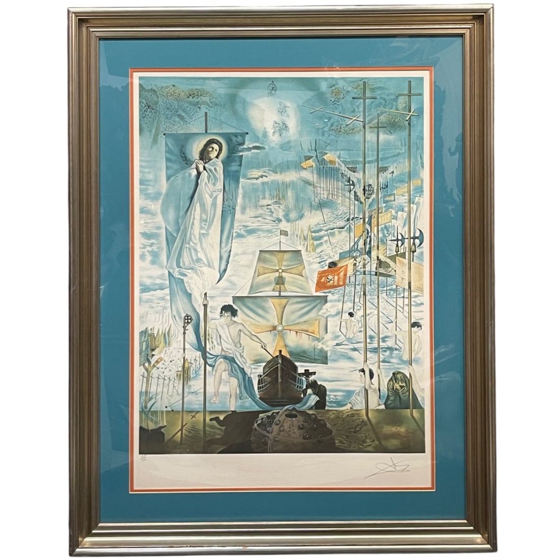 Salvador Dali (1904-1989) The Discovery of America By Christopher Columbus: Salvador Dali (1904-1989) The Discovery of America By Christopher Columbus. Frame: 44” x 33-1/2”