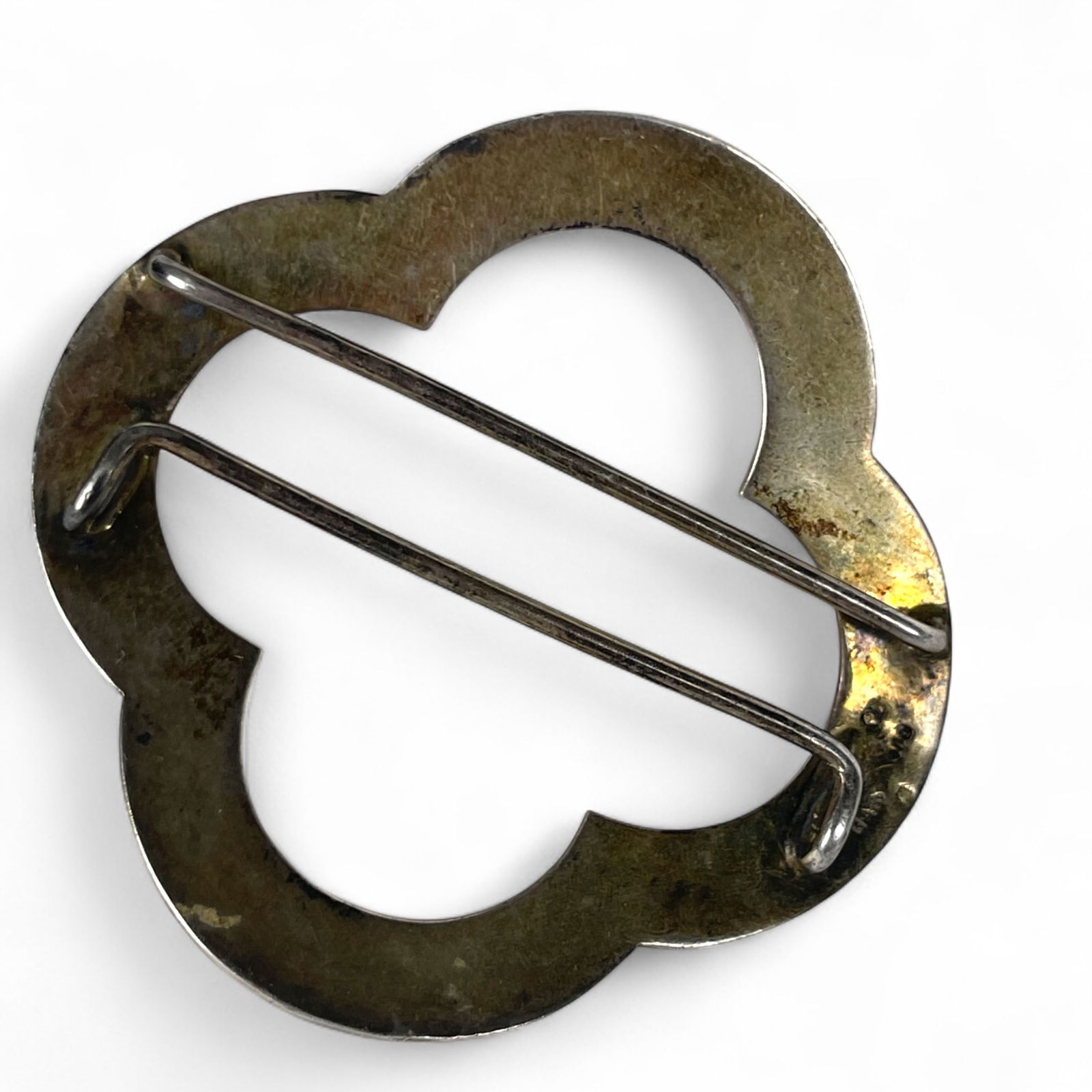 An Austrian Enameled Sterling Silver Buckle - 4