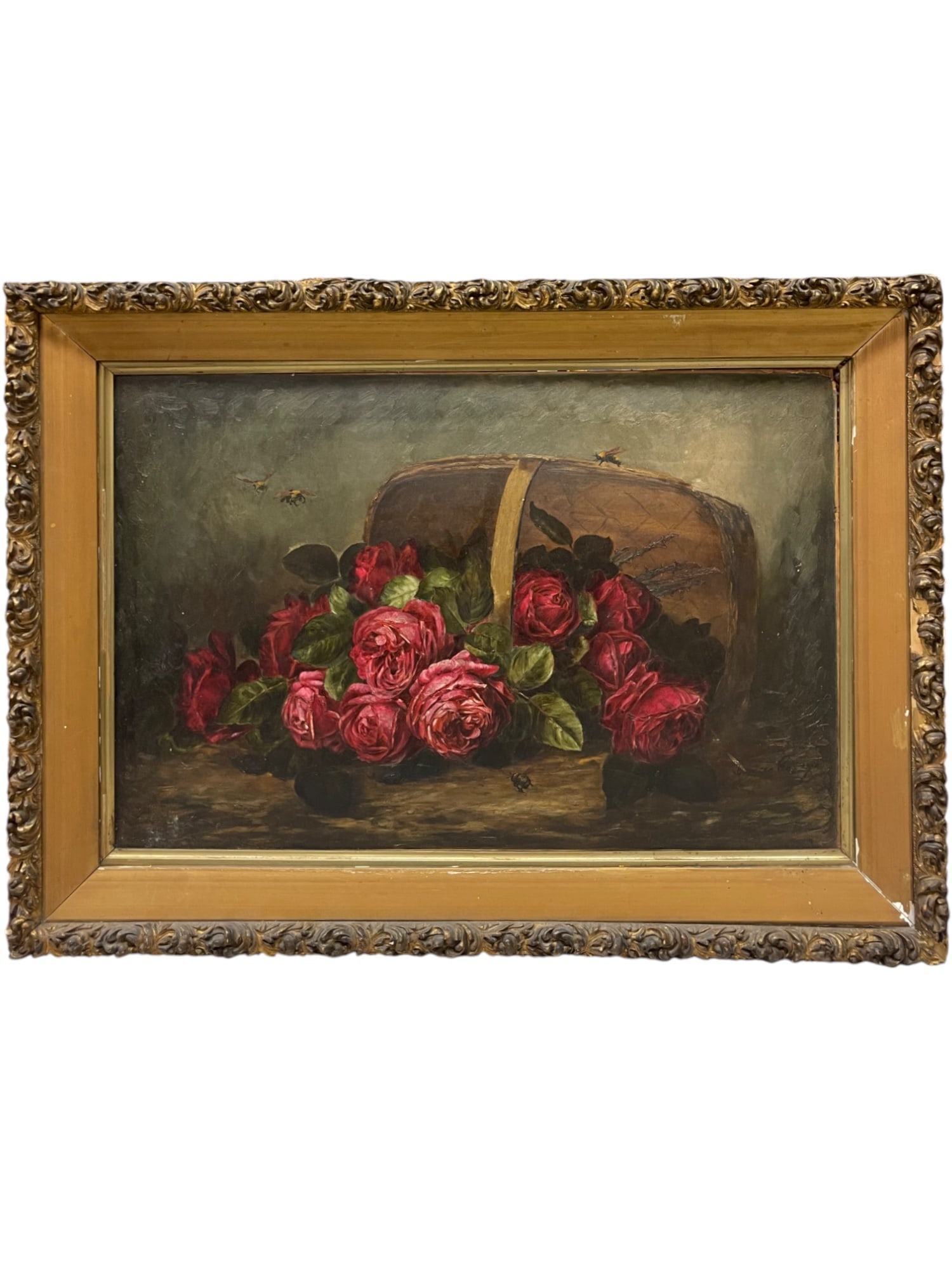 An Oil on Board Painting By Frances George: An Oil on Board Painting By Frances George. 36-1/2” x 28-1/2”