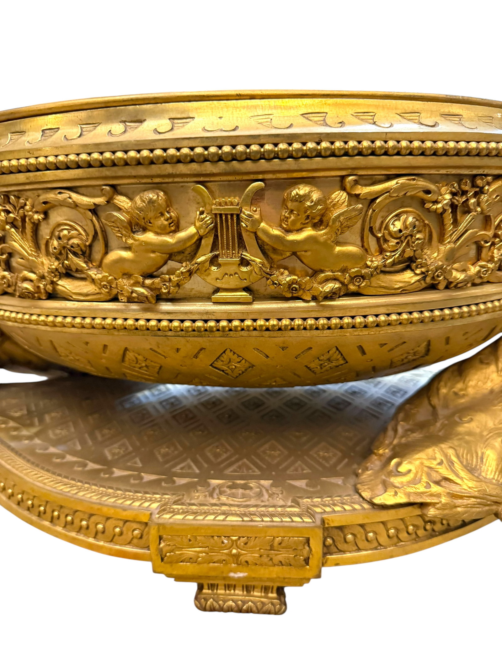 An Attractive & Massive 19th Century Gilt Bronze Centerpiece. France, 1880 - 5