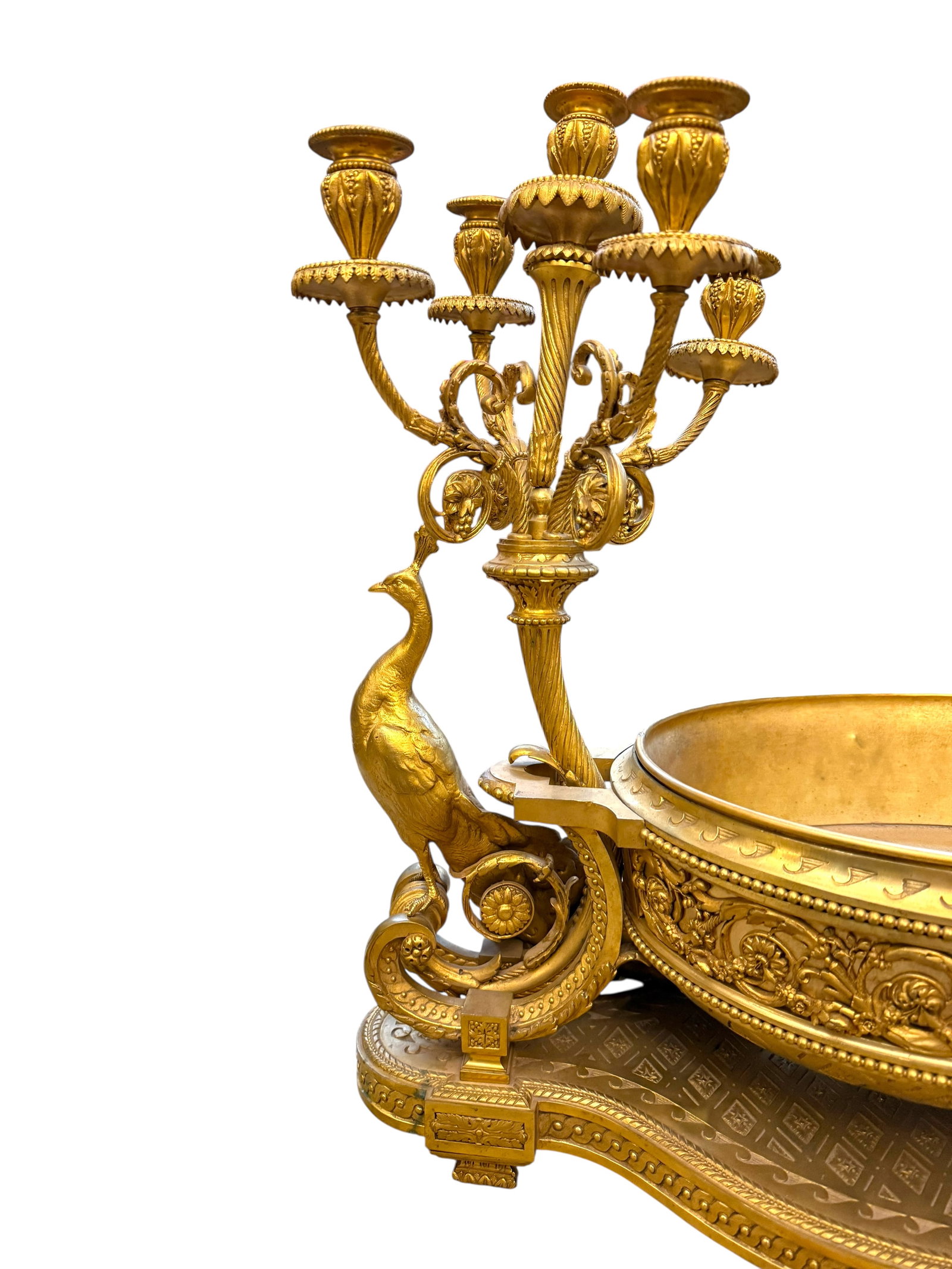 An Attractive & Massive 19th Century Gilt Bronze Centerpiece. France, 1880 - 6