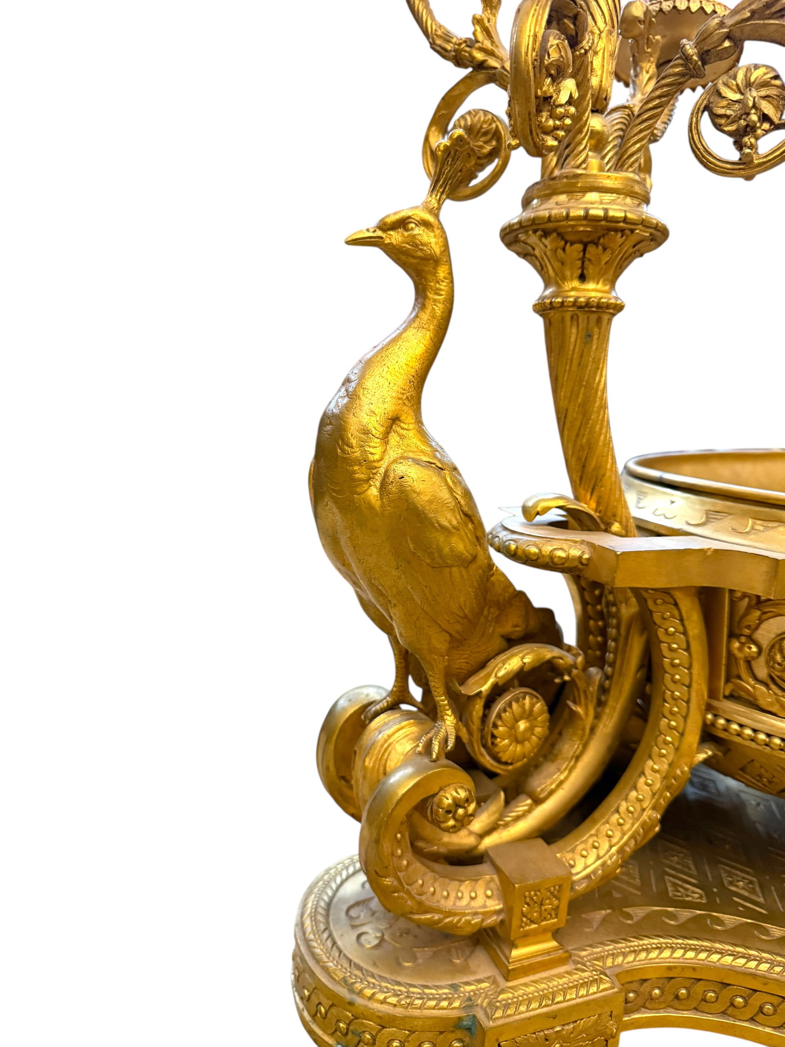 An Attractive & Massive 19th Century Gilt Bronze Centerpiece. France, 1880 - 7
