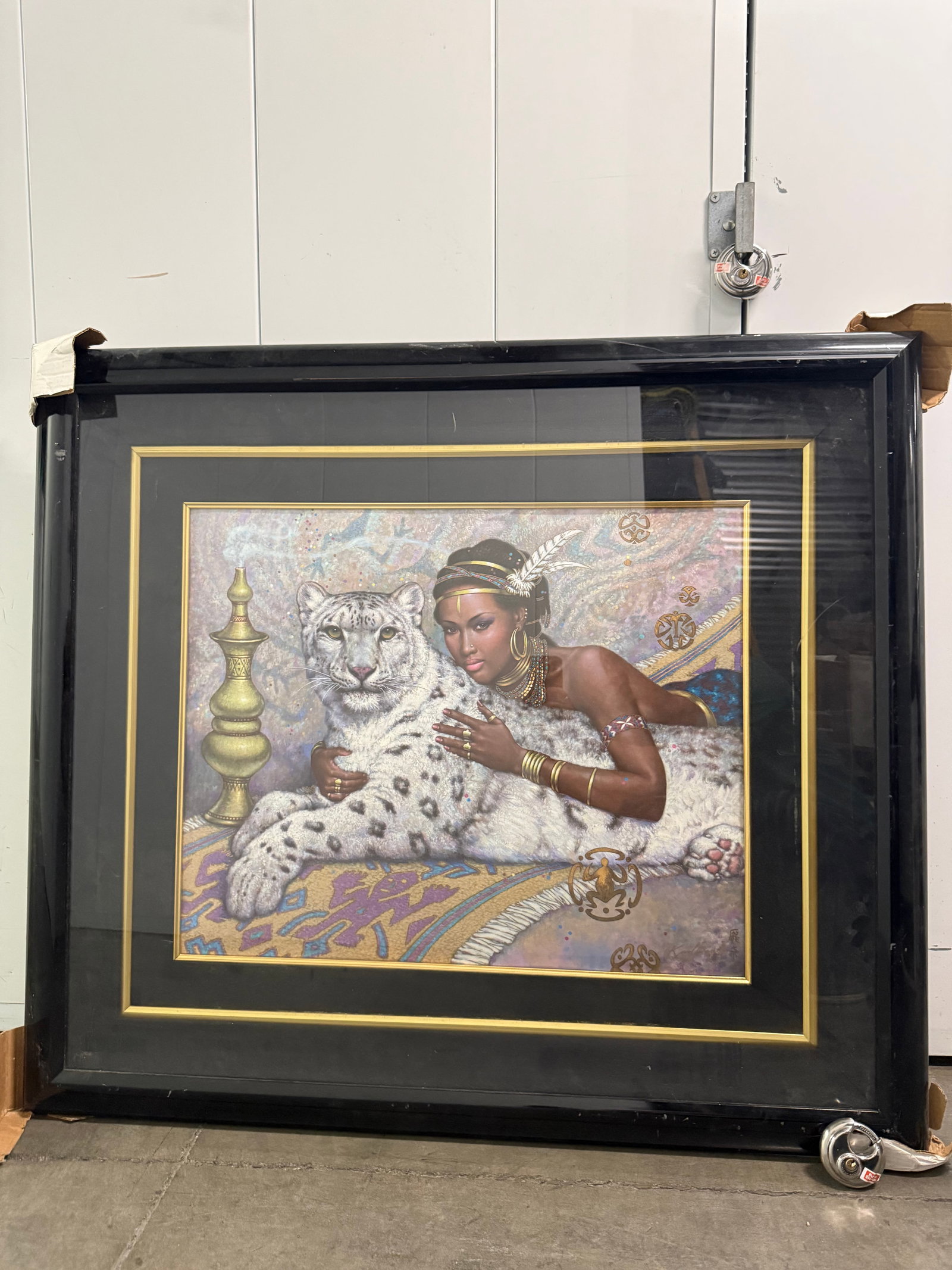 Large Karl Bang Signed Print Frame: Large Karl Bang Signed Print Frame