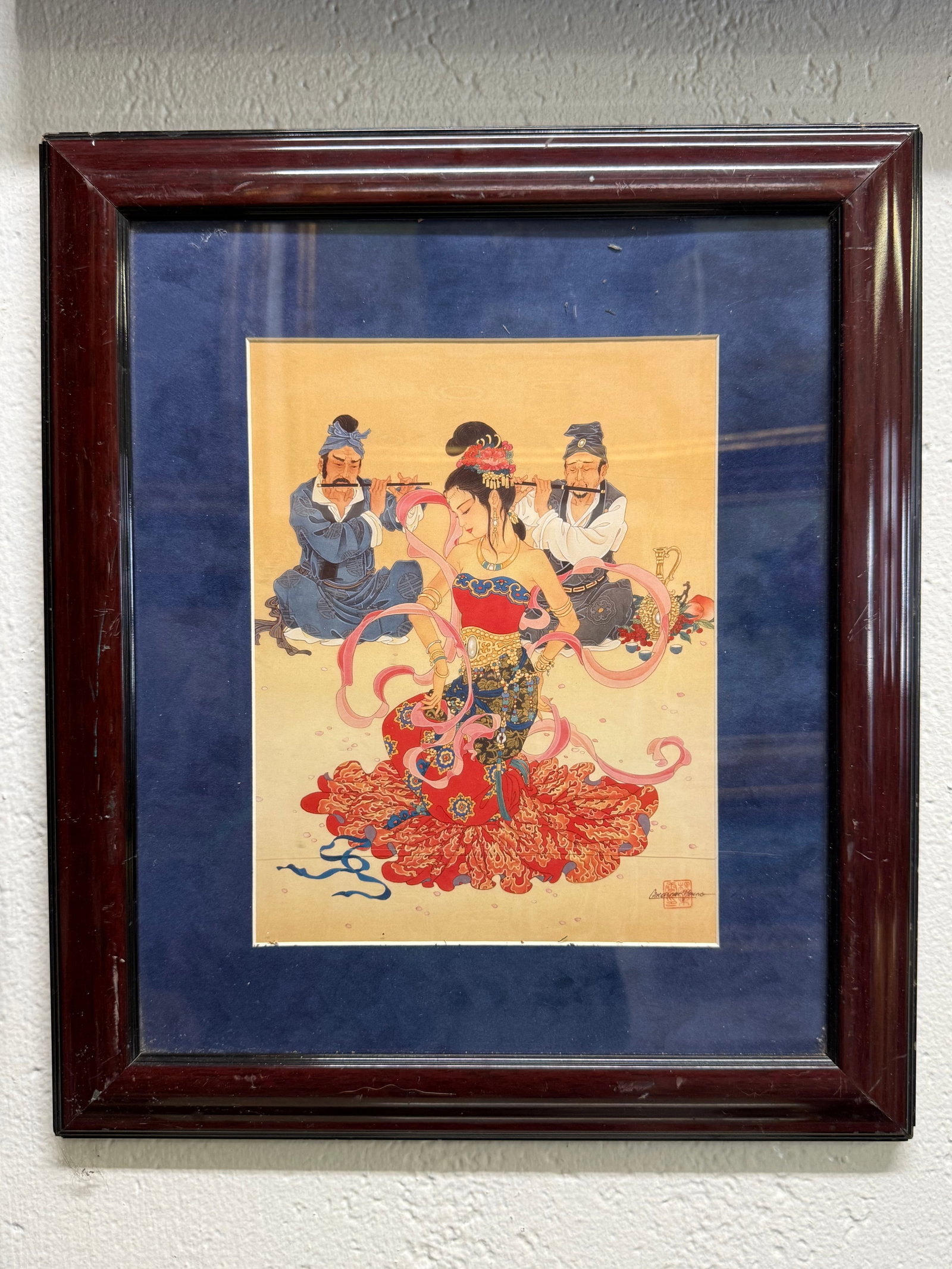 A Framed Print By rCaroline Young: A Framed Print By Caroline Young. 18”x16”