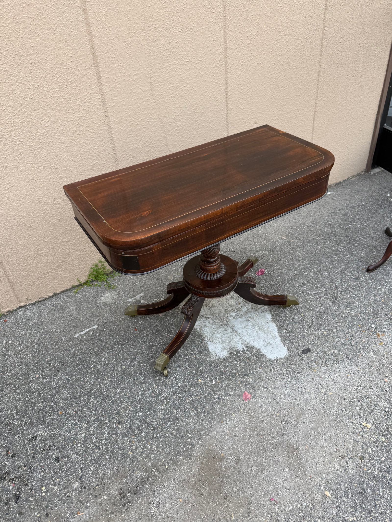 Regency Style Mahogany Flip-Top Game Table (1 of 9)
