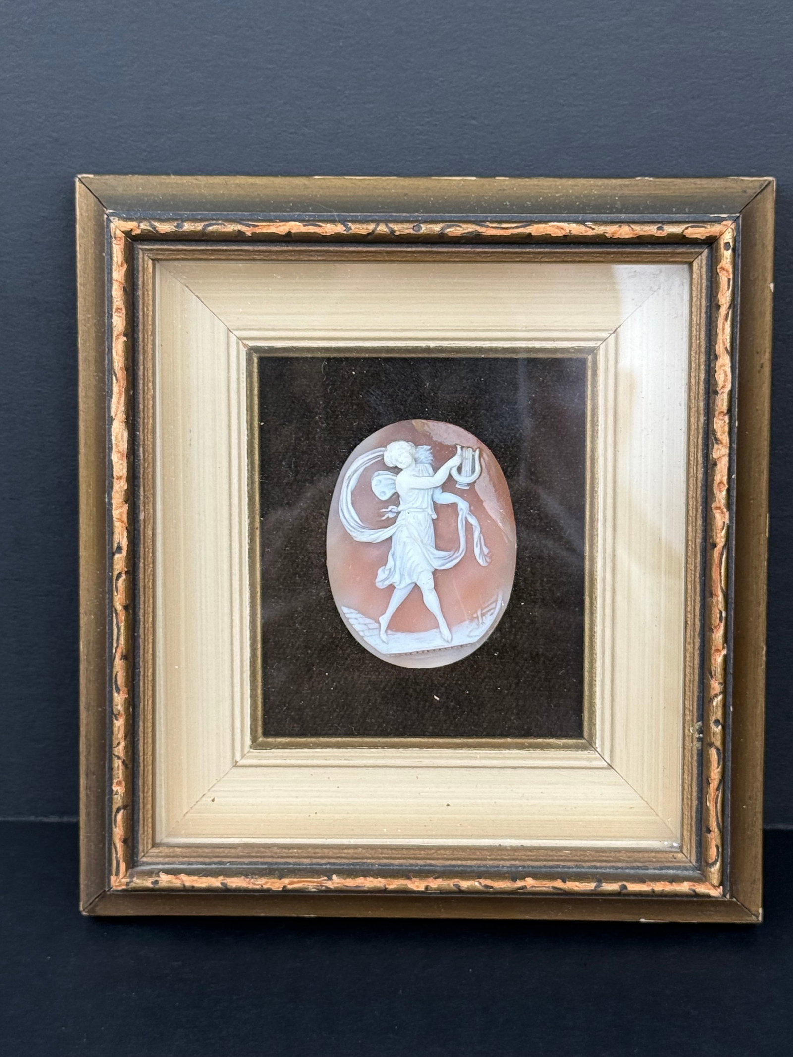 A Antique Hand Carved Framed Cameo (1 of 3)