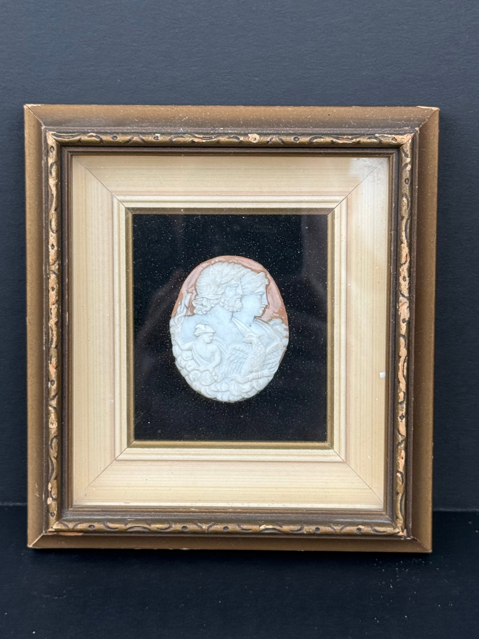 A Antique Hand Carved Framed Cameo (1 of 3)