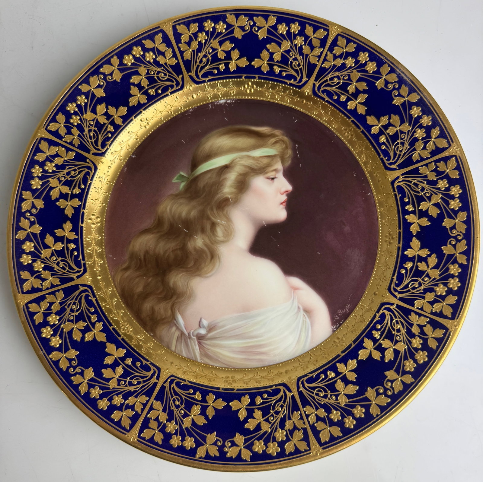 Tiffany & co Lenox Porcelain Hand Painted Plate: Tiffany & co Lenox Porcelain Hand Painted Plate. Provenance: Christie's