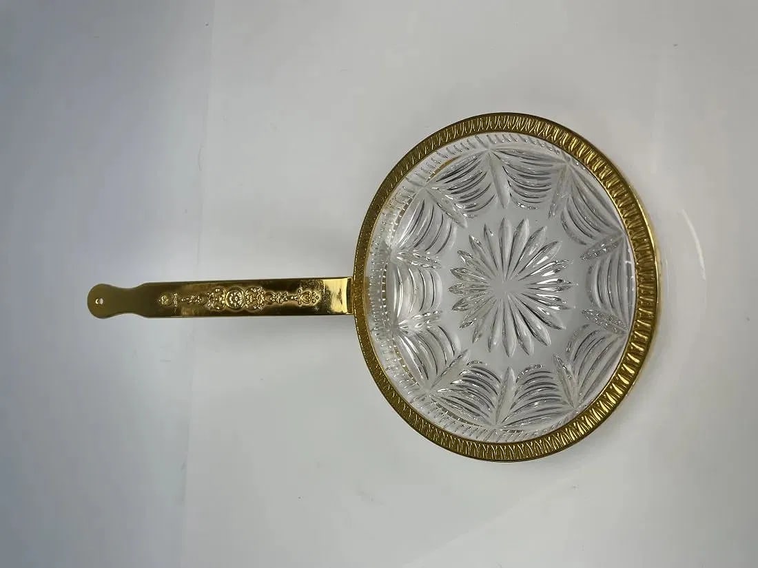 EMPIRE STYLE ORMOLU AND CRYSTAL DISH - 2
