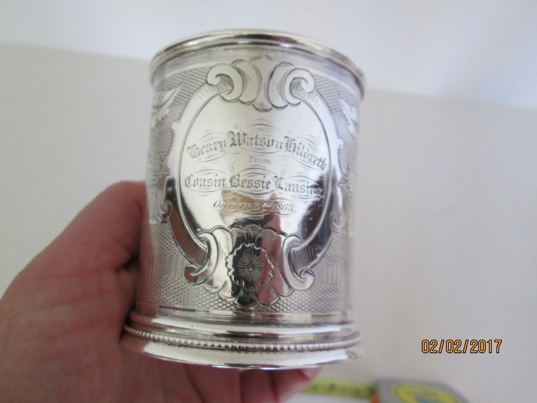 Coin silver presentation cup (1 of 3)
