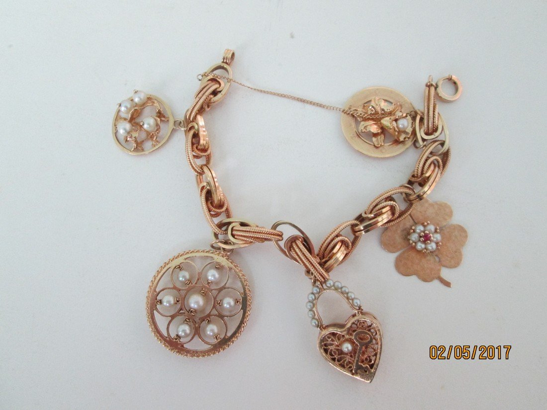 14kt charm bracelet (1 of 7)