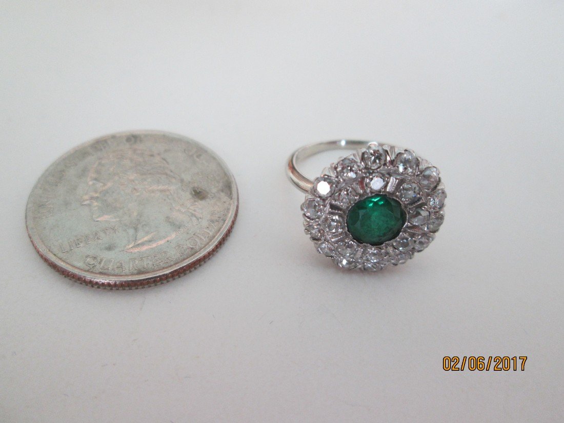 14kt and Chatham emerald ring (1 of 1)