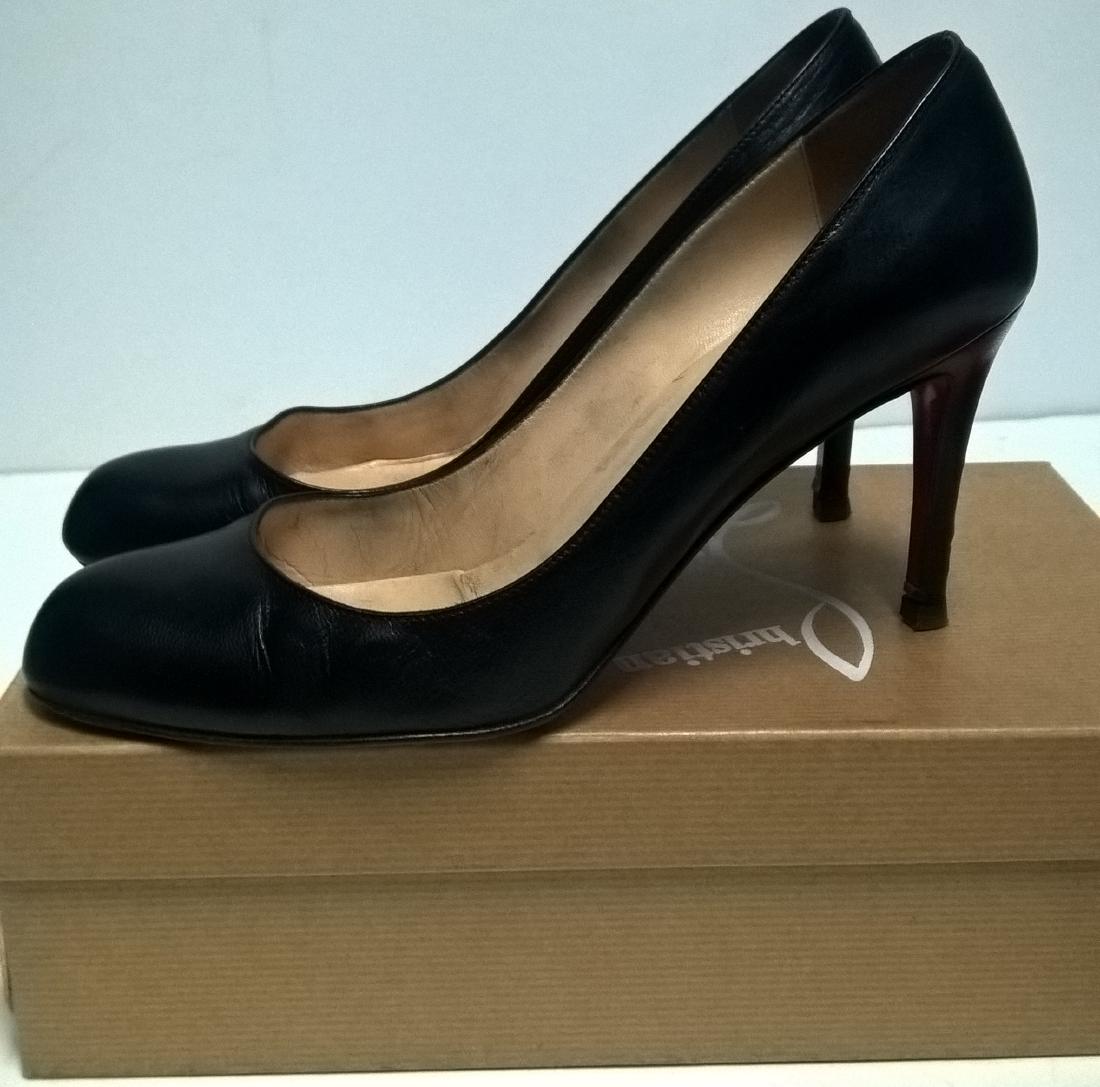 Christian Louboutin Black Leather Pumps - 39 (1 of 7)