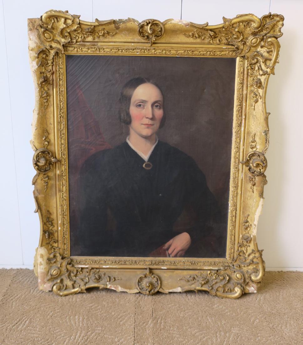 19th Century Oil Painting Portrait (1 of 5)