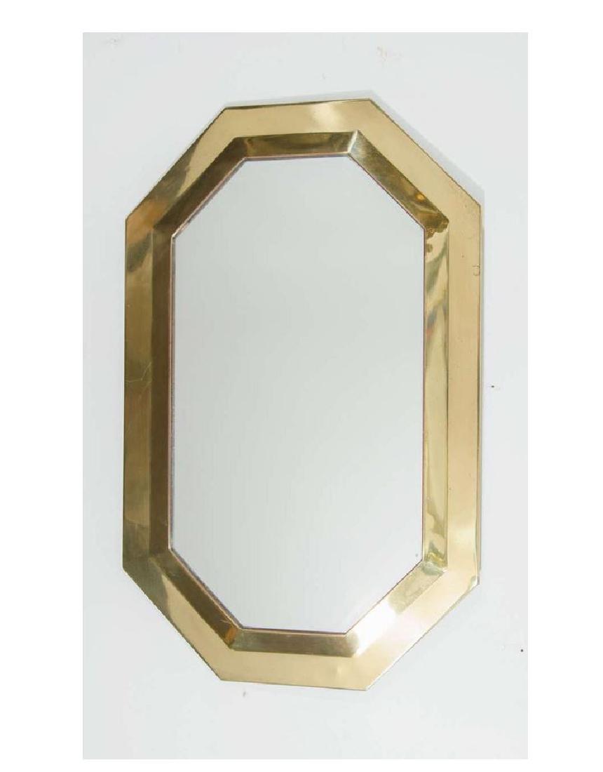 Modern Brass Octagonal Mirror (1 of 7)