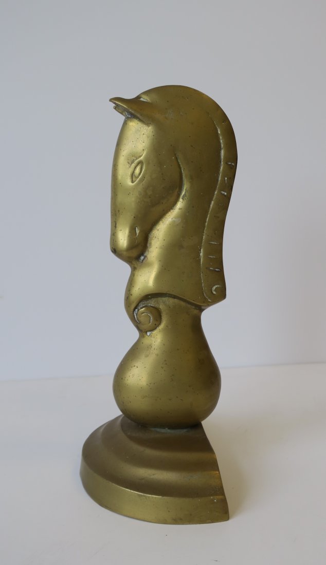 Midcentury Brass Bookend (1 of 4)