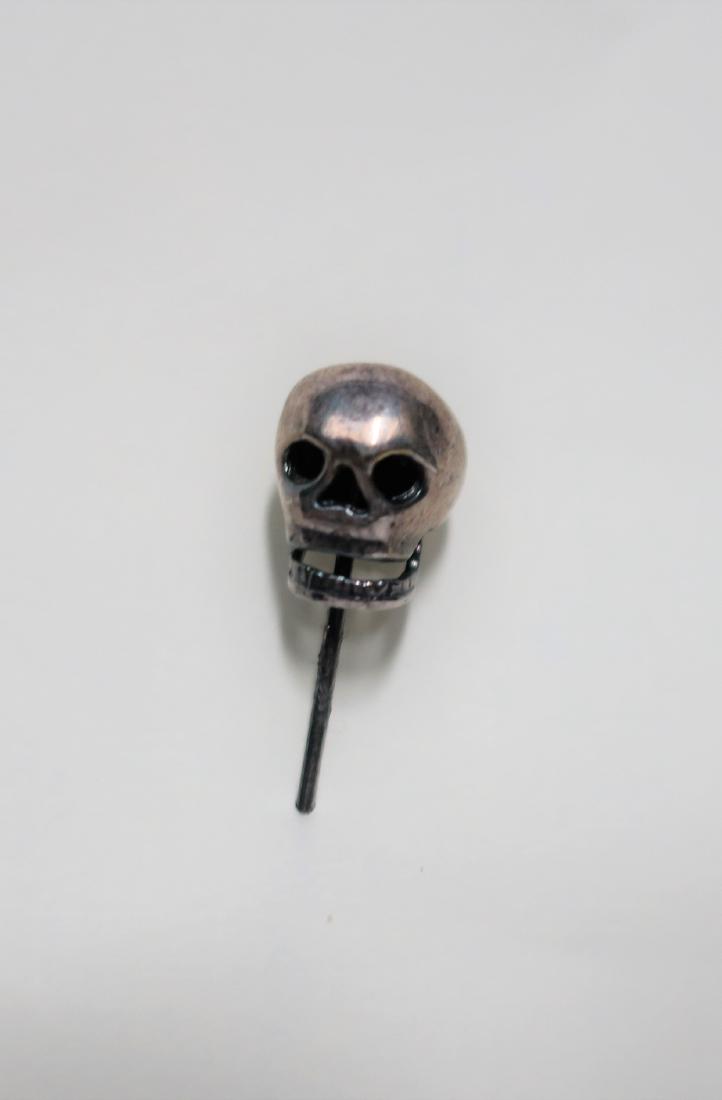 Jewelry Sterling Silver Skull Pin by Paul Smith: Sterling Silver Skull Pin by Paul Smith - skull mouth moves up and down :-)