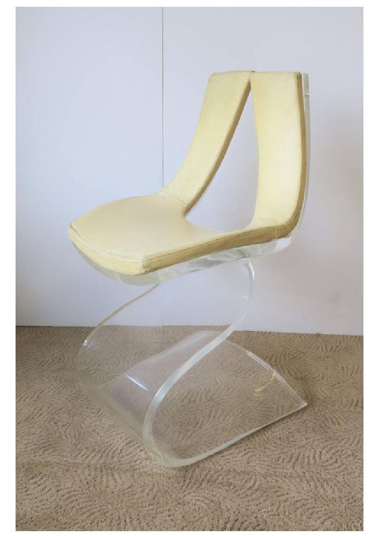 French LUCITE and Leather Chair (1 of 3)
