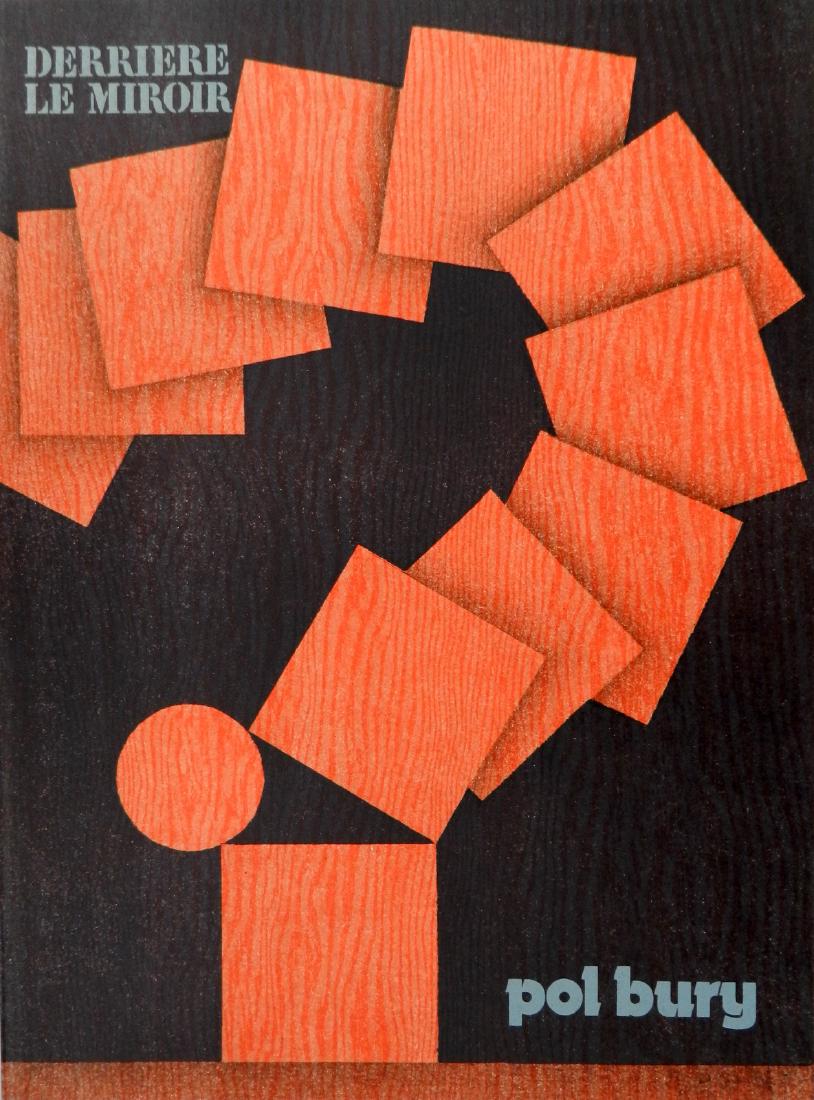 Derriere le Miroir 228.: Pol Bury, March 1978. 2 original lithographs on double page, text by E. Ionesco – 1st edition.