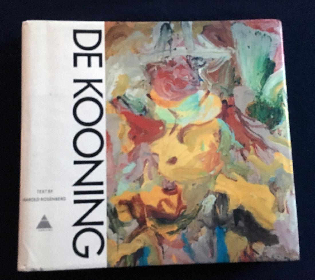 De Kooning.: De Kooning. Willem De Kooning, & Harold Rosenberg. Harry N Abrams. New York, 1973 First edition. 293 pp., 226 illustrations including 65 plates in full color. Large-folio. Monograph on Willem De Kooni