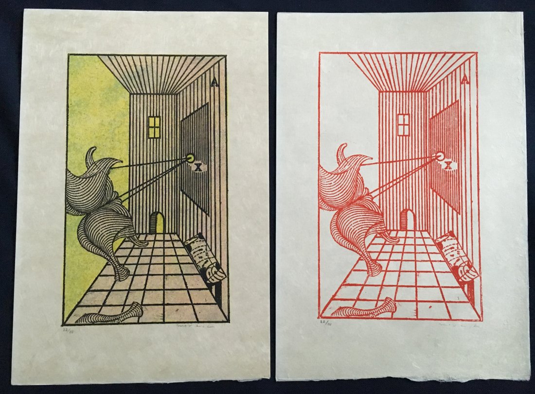 Ernst Max. Brusberg Dokumente 3. 1972, with 2 signed (1 of 1)