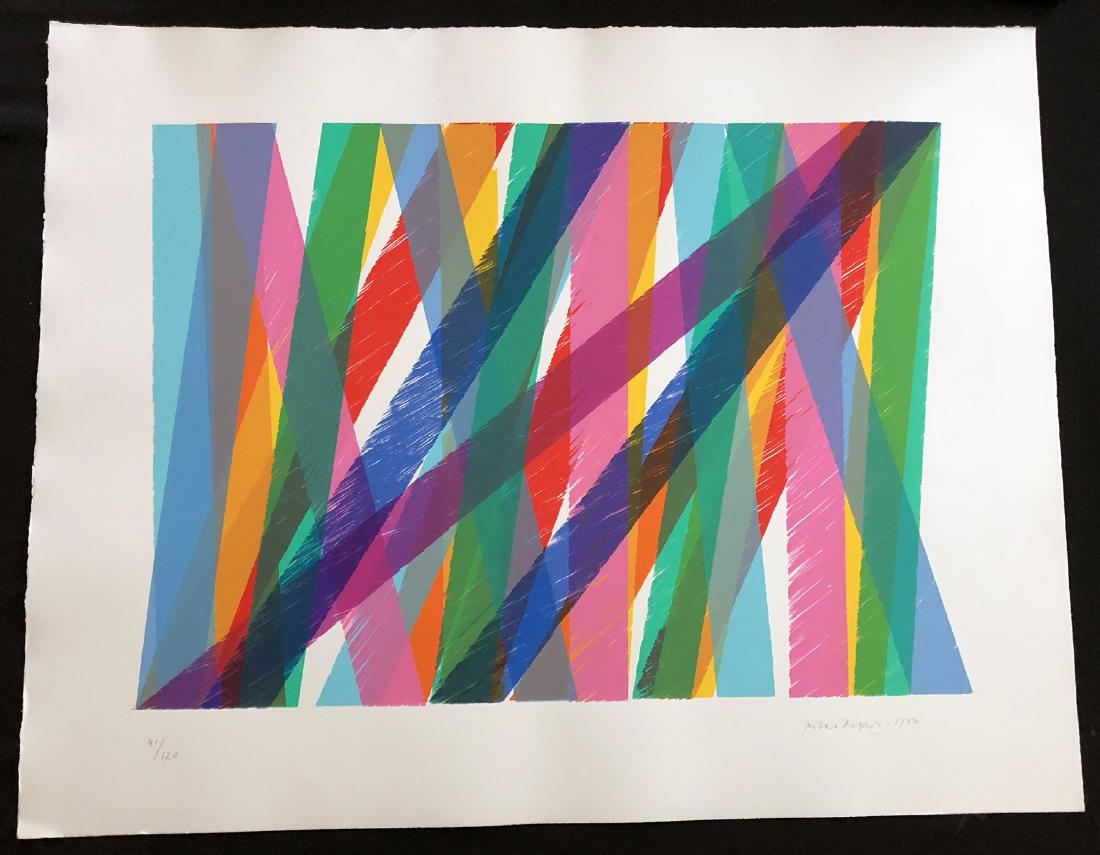 Piero Dorazio. Abstract Strips. Silkscreen signed and (1 of 1)
