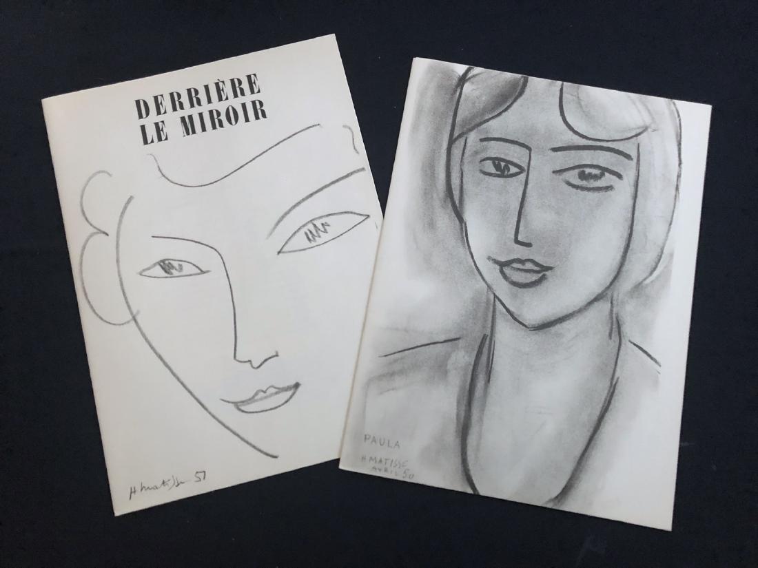 Derriere le Miroir 46-47. 1952, Matisse drawings: Matisse, May 1952. 9 drawings in facsimile by Matisse. text by J. Bazaine 1st edition.