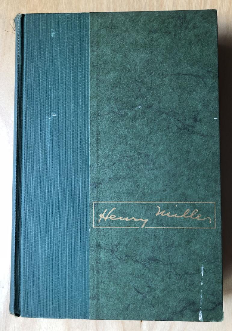 Henry MILLER. TROPIC OF CAPRICORN: NY: Grove Press, (1961). First American, first published in Paris in 1939, and banned in USA until 1961. First printing, in hard cover half Green Cloth, over Green Paper Boards, Gilt title on the spin