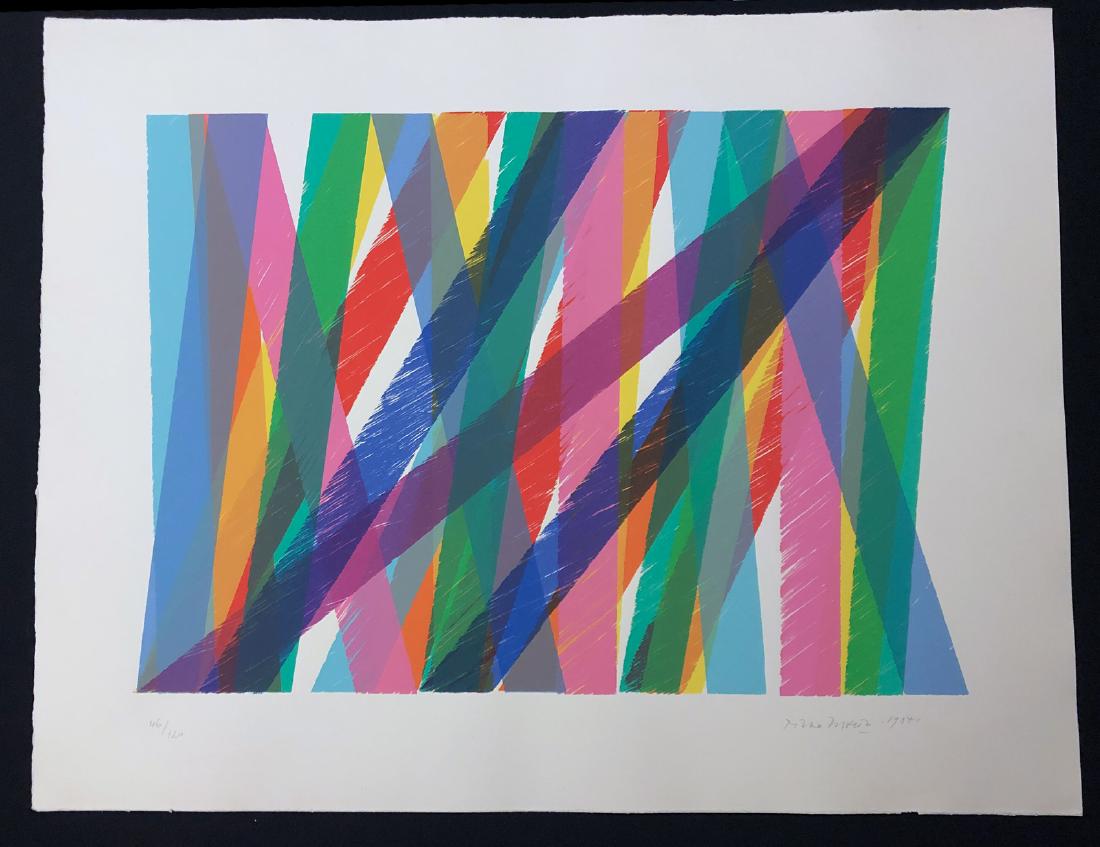 Piero Dorazio. Abstract Strips. Silkscreen signed and (1 of 1)
