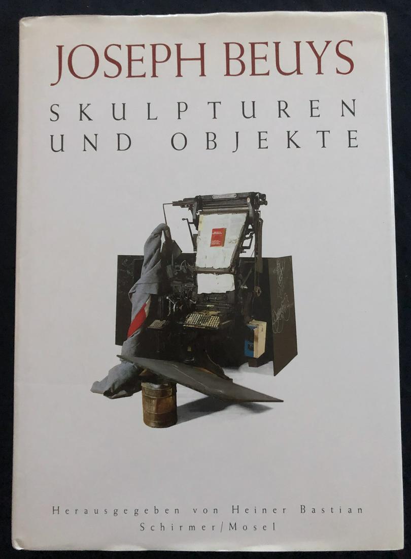 Joseph Beuys: Skulpturen und Objekte.: Schirmer/Mosel, 1988. Edited by Heiner Bastian. With contributions by GÃ¶tz Adriani, Heiner Bastian, Franz Joseph van der Grinten (Joseph Beuys: the early years) Franz-Xaver Kaufmann (Homo Religiosu