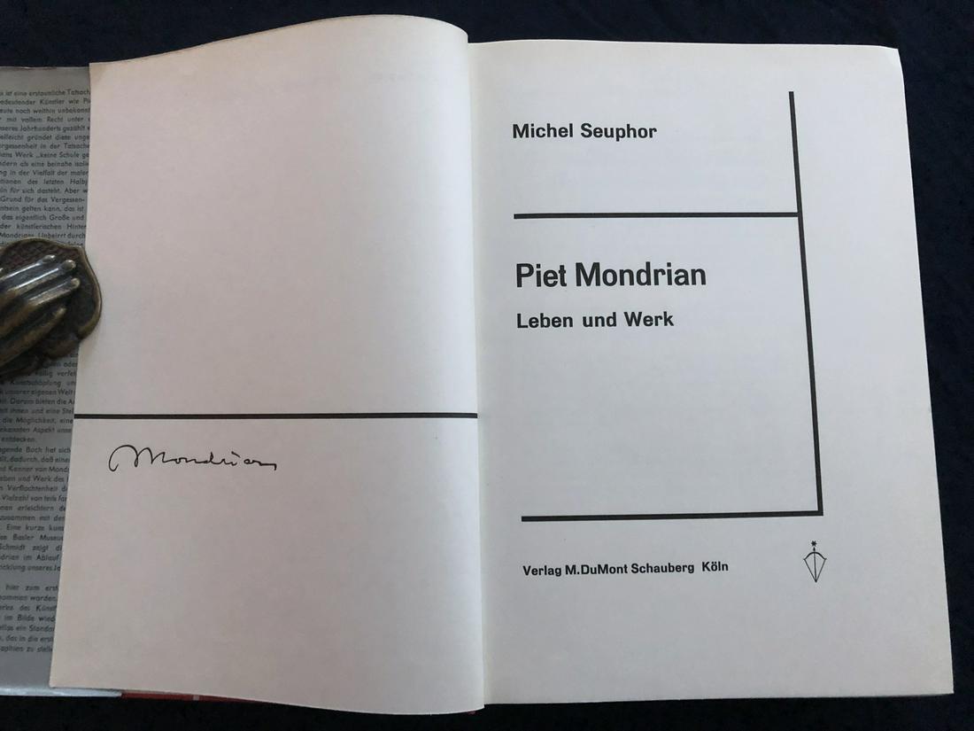 Piet MONDRIAN: Leben Und Werk. SEUPHOR: Koln: Dumont Buchverlag, 1957. Catalogue edited by SEUPHOR Michael includes 598 works by Mondrian, biography, bibliography. Text in German with over 600 illustrations including 34 mounted color plates