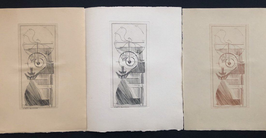 Du Cubisme. 1947. DeLuxe edition with 2 extrasuites: Du Cubisme. 1947. DeLuxe edition with 11 etchings by Picasso, Duchamp, Braque, Leger and others and two extrasuitesAlbert Gleize – Jean Metzinger R. Girard & Cie for La Compagnie Française des Arts