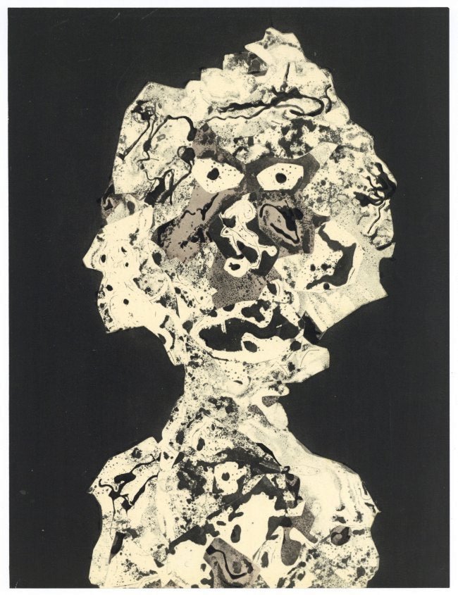 XXe siècle, 6, 1956, Braque, Miro`, Dubuffet: Nouvelle Series XXe Siecle 6. LE PAPIER COLLE DU CUBISME A NOS JOURS. Cahiers d’Art, San Lazzaro, Paris, 1956. With full page pochoirs in color by Braque, Laurens, Arp, Miro, Magnelli, Dubuffet (2).